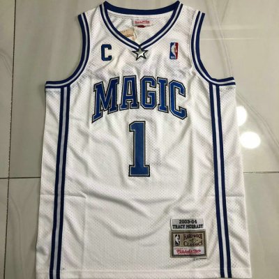 Maillot de Basket #1 Mcgrady Magic authentique Blanc